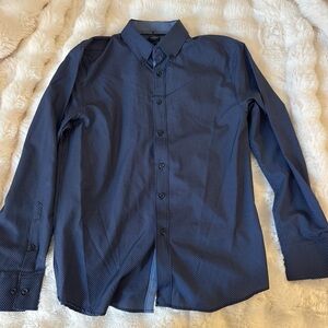 Men's Blue pokadot or Shirt